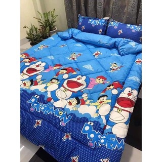 Set Chăn ga gối 5 món Doremon chất đẹp
