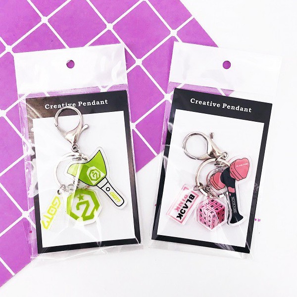 Móc khóa Kpop Bts Blackpink EXO Twice Seventeen GOT7 Bt21 Keyring Keychain