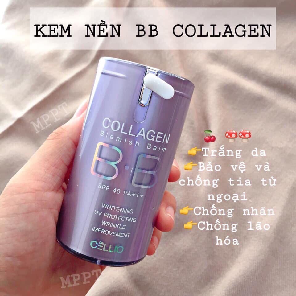 Kem nền BB Collagen Cellio 40ML- HÀNG CHÍNH HÃNG CS45