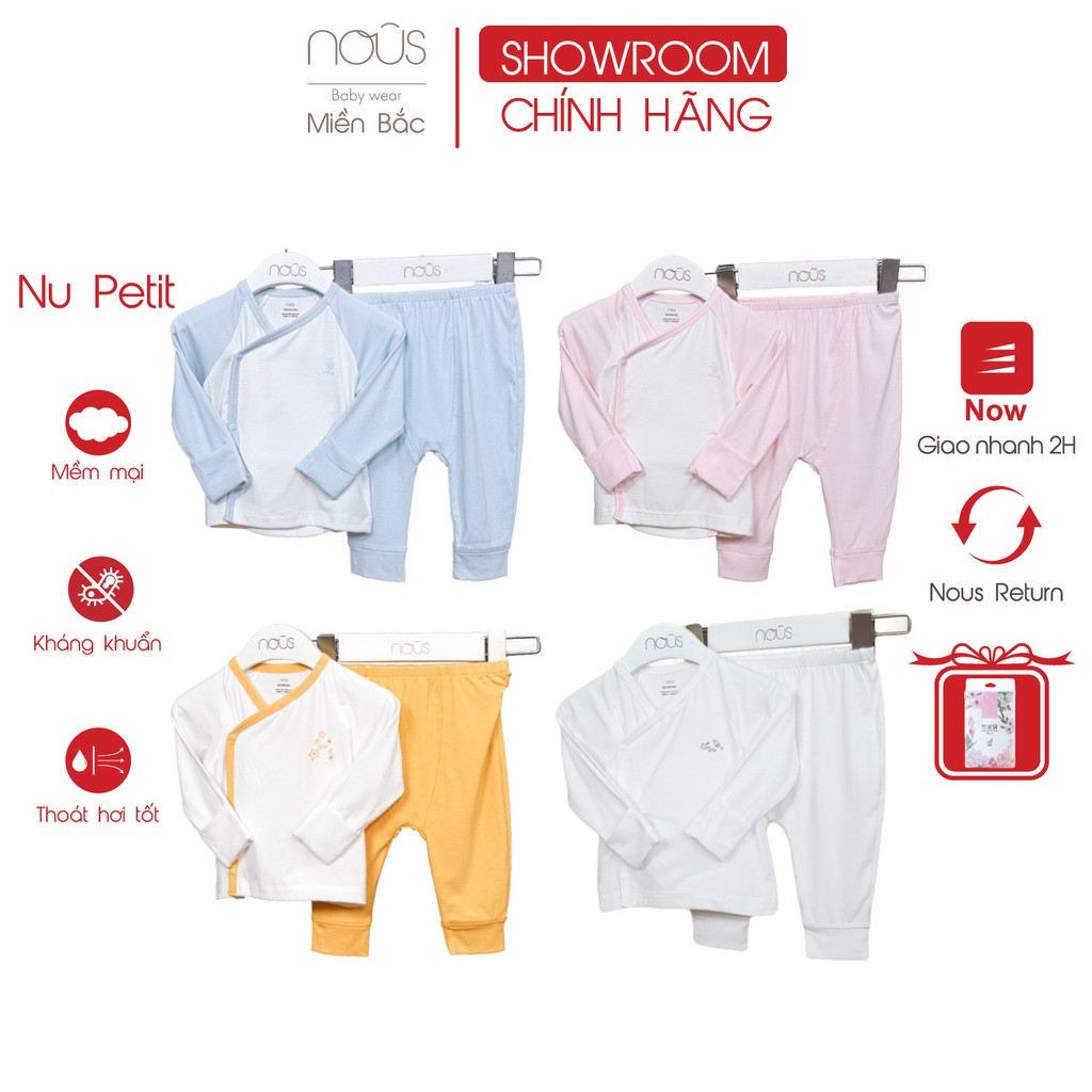 [FULL] Bộ sơ sinh Nous - Bộ cài chéo newborn Nous Petit (3-5.5kg)