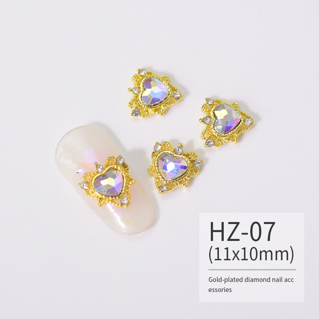 Bộ 10 Hạt Kim Tuyến Lấp Lánh Trang Trí Móng Tay Thời Trang