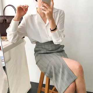 Áo Sơ Mi Basic Cổ Vest