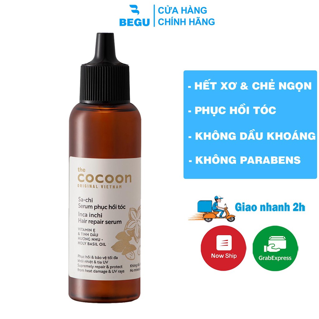 Serum Sachi Phục Hồi Tóc Cocoon Tinh Chất Sachi 70ml - Begu
