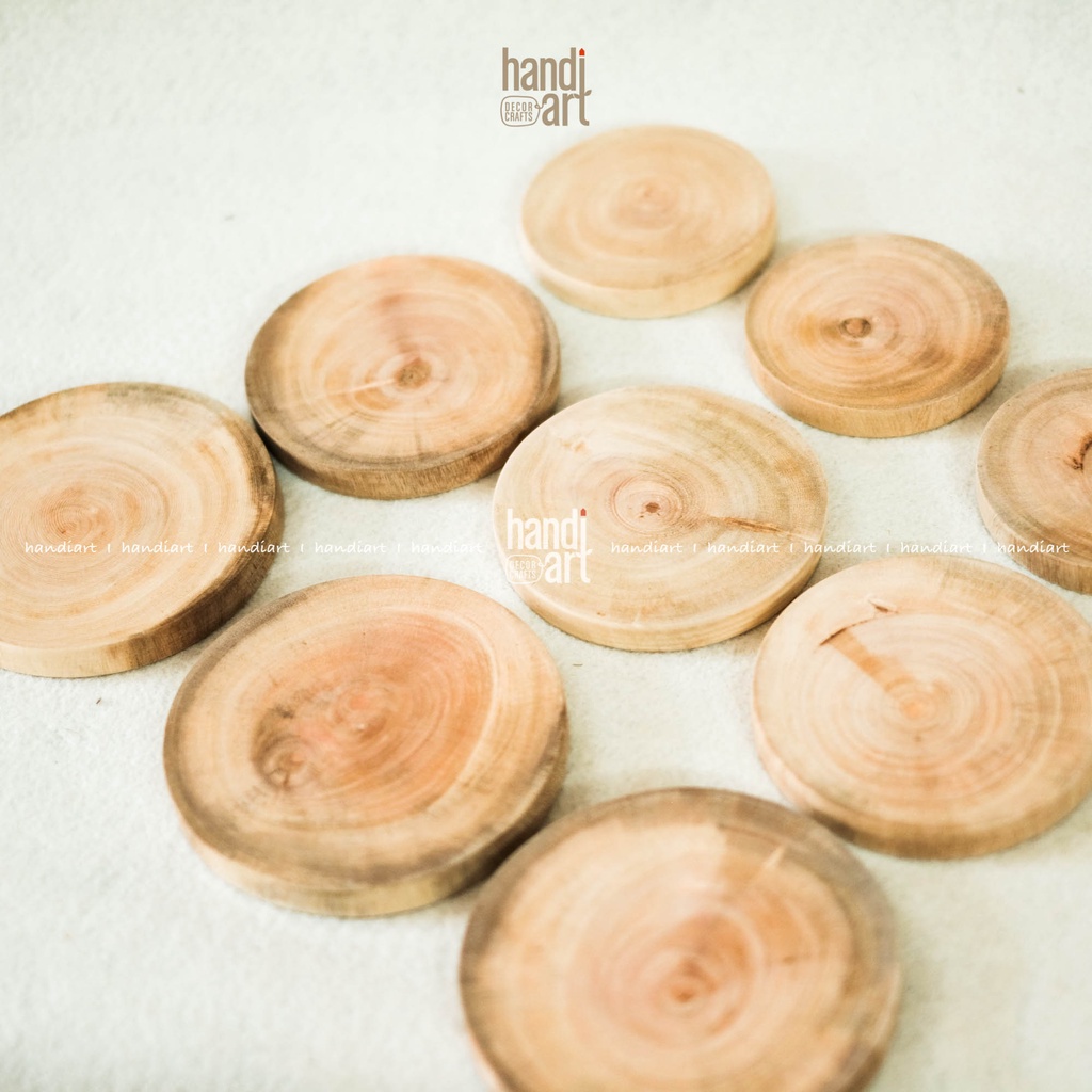 Lót gỗ tròn trang trí, decor, round wood lining