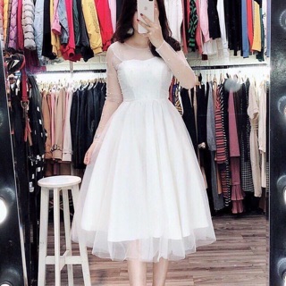 Đầm xoè đính ngọc