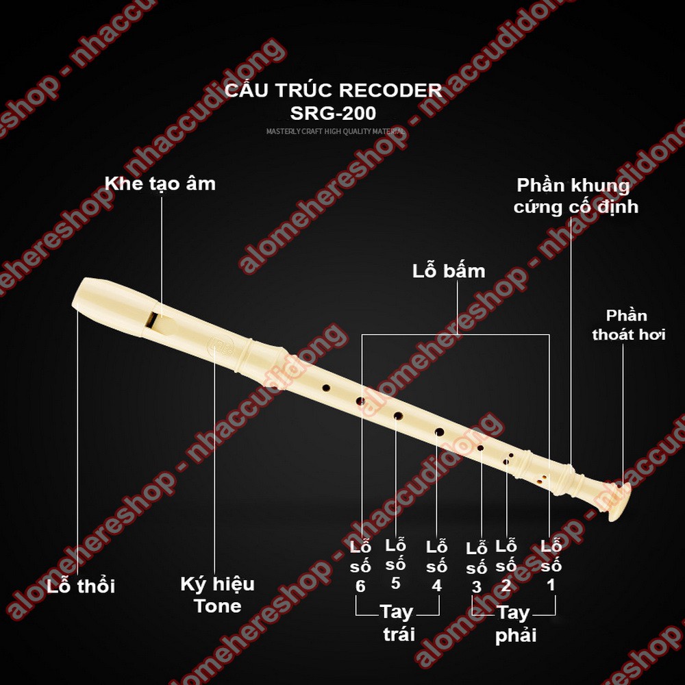 Sáo Recoder Suzuki Soprano SRG-200 Key G