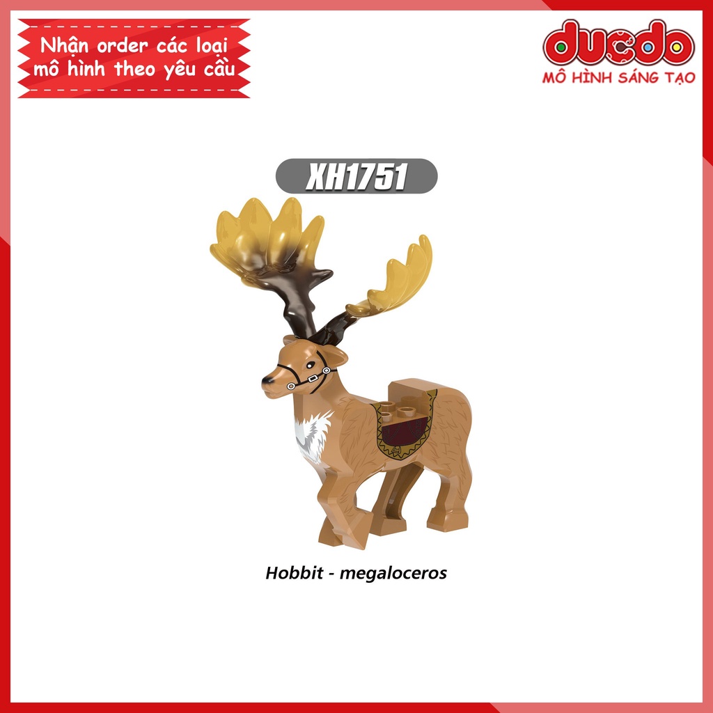 Minifigures hươu trong The Hobbit Chúa Tể Những Chiếc Nhẫn - Đồ chơi Lắp ghép Xếp hình Mô hình Mini XINH X1751 XH1752