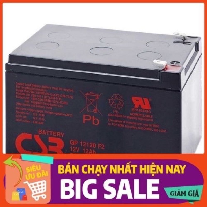 ẮC QUY CSB GP12120F2 12V-12Ah CHÍNH HÃNG - SIÊU BỀN