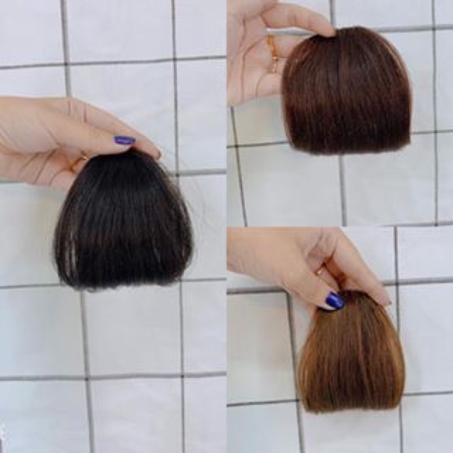 Tóc giả mái ngang dày