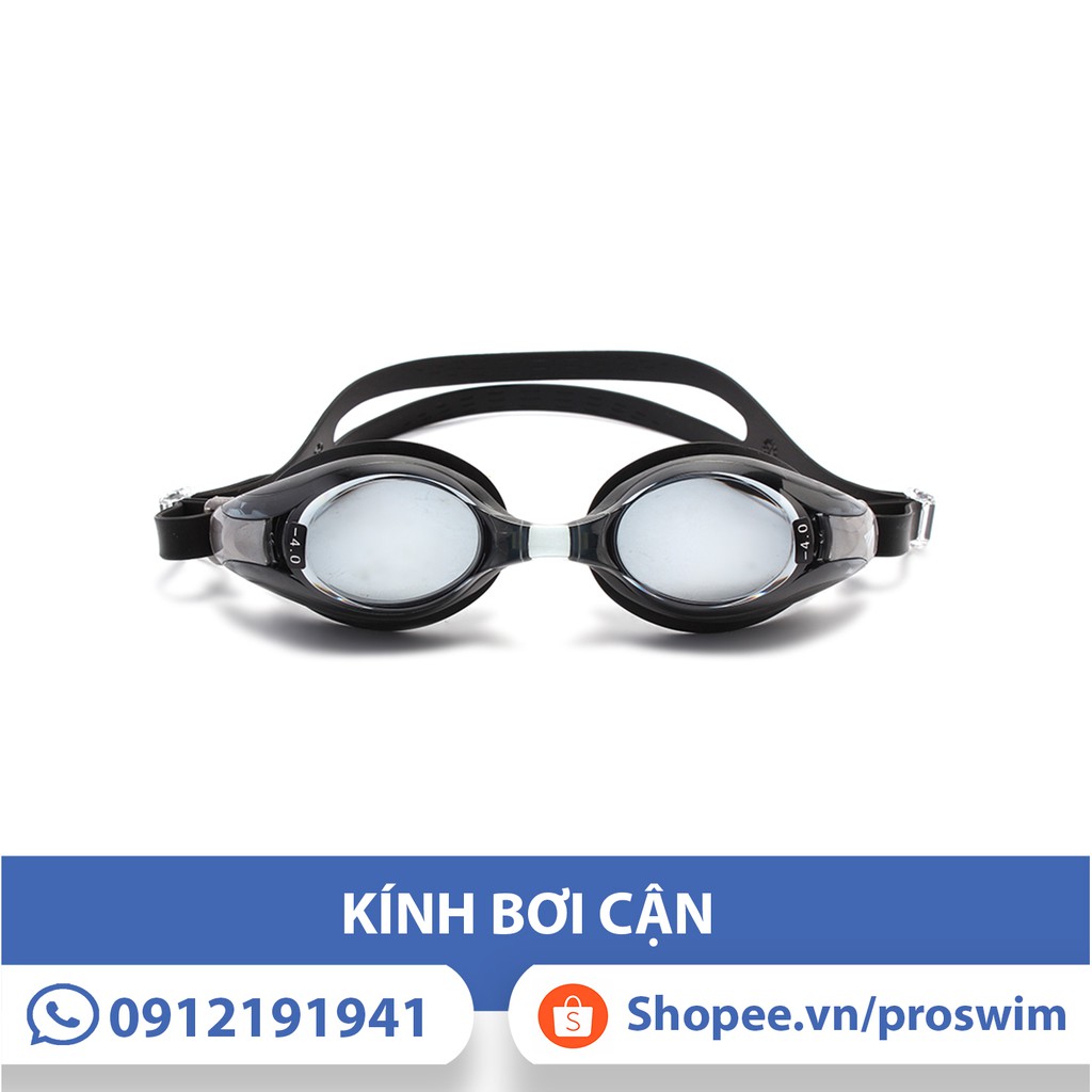 Kính Bơi Cận Nhật - View (2.0 - 8.0 diop) - Đen