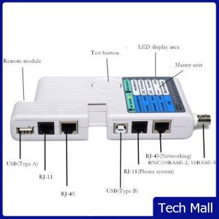 Multifunctional Remote Network Cable Tester Rj11/ Rj45 /USB/BNC LAN Cable Cat5 Cat6 Wire Tester