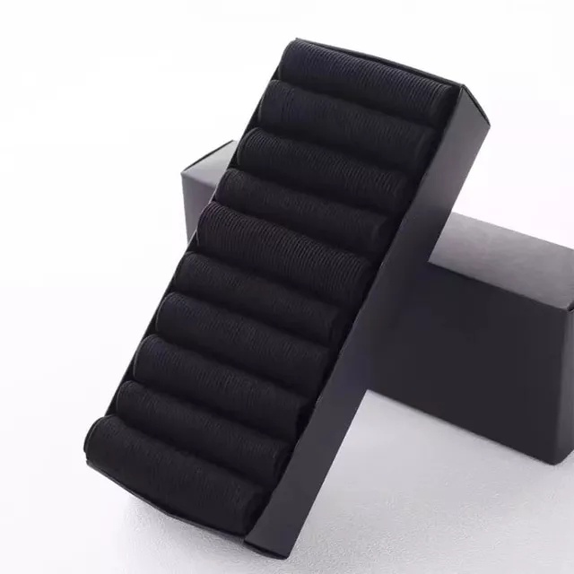 Set 10 Đôi Vớ Lụa Mềm Mại Thoáng Khí Cho Nam