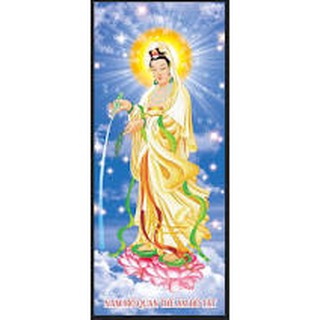 Tranh Đính Đá Quan Thế Âm Bồ Tát