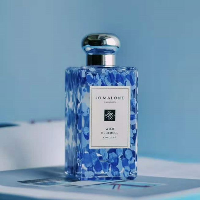 JO MALONE Chuông Gió 100ml Họa Tiết Cánh Hoa Màu Xanh Phiên Bản Giới Hạn