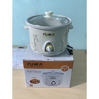 Nồi kho cá, nồi hầm chậm fujika 2.5l vung kính