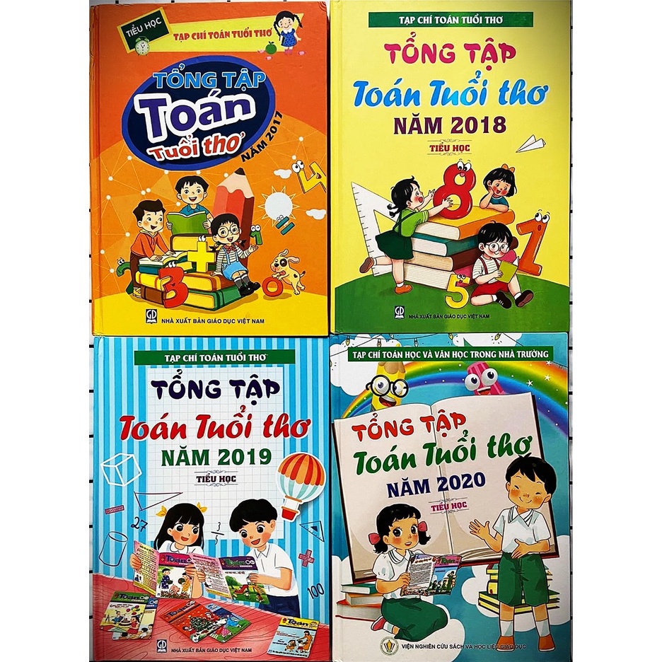 Sách - Combo Tổng tập Toán Tuổi Thơ Tiểu Học 2017 - 2020