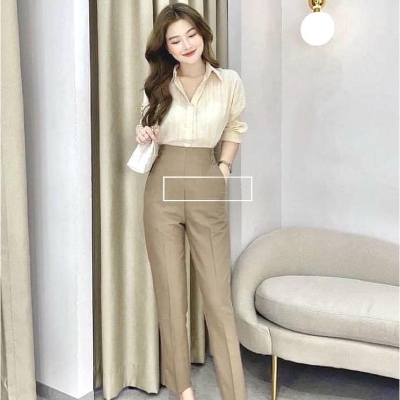 QUẦN BAGGY 4 KHUY CHO NỮ