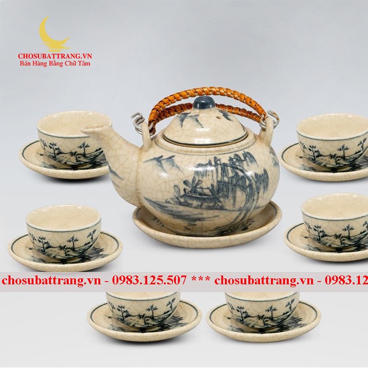 5 mẫu ấm chén men rạn độc đáo