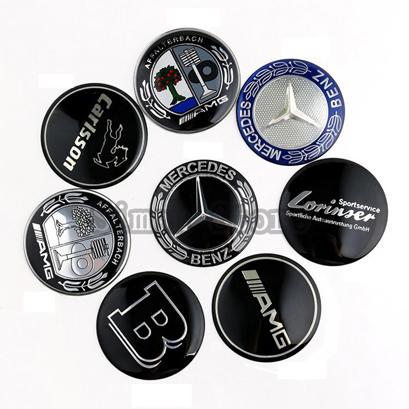 Miếng Dán Nút Bấm Khởi Động Xe Hơi Mercedes Benz AMG Apple Treebus Lorinser 29mm 38mm