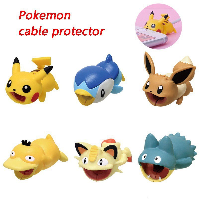 Phụ Kiện Bảo Vệ Đầu Dây Cáp Hình Pokemon Đáng Yêu Sự Bảo Vệ
