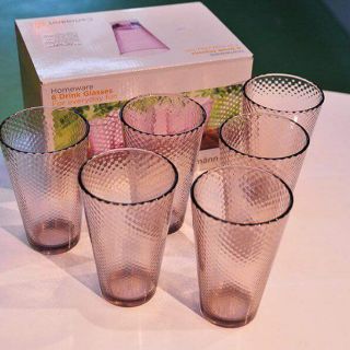 Bộ 6 ly carlmann hồng 315ml
