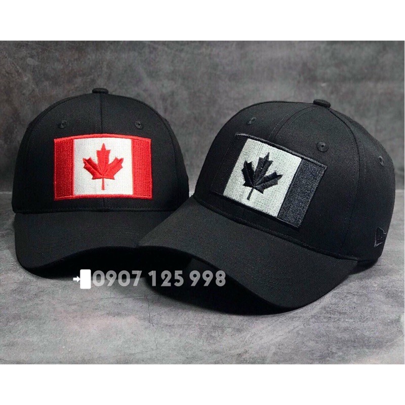 Nón kết logo cờ CANADA, nón thể thao.