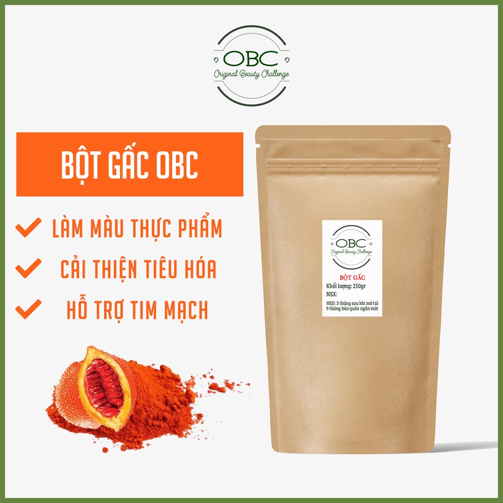 Bột gấc đỏ 100gr nguyên chất OBC