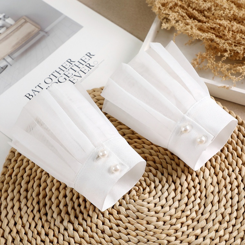 Ống Tay Áo Giả Xếp Ly Thời Trang Thu Đông