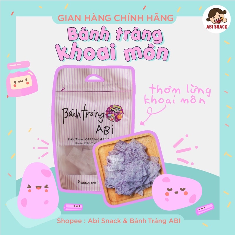 BÁNH TRÁNG KHOAI MÔN ABI SNACK