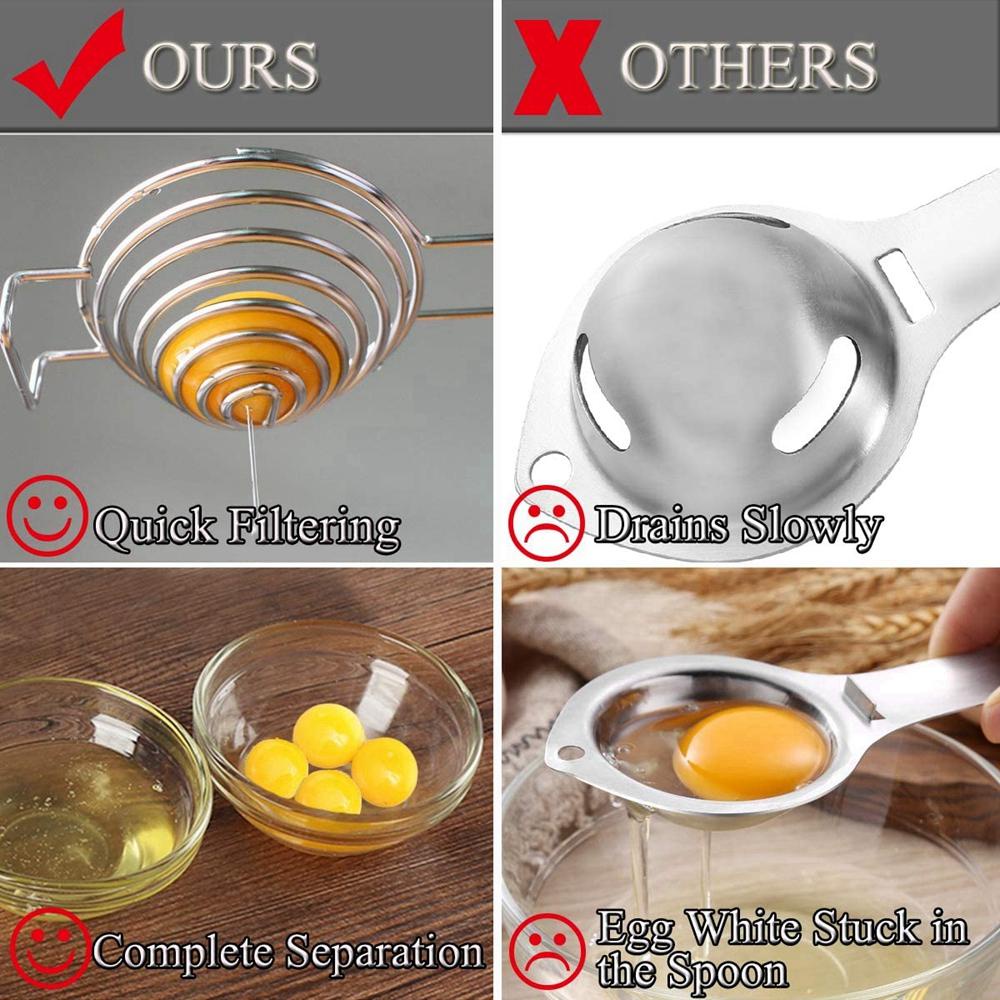Dụng Cụ Tách Lòng Đỏ Trứng Bằng Thép Không Gỉ