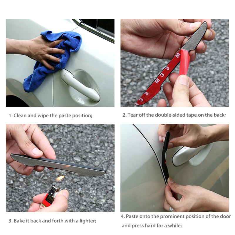 Bộ 4 Miếng Dán Bảo Vệ Cửa Xe Hơi VW Volkswagen Golf Tiguan Passat Touran Jetta Polo