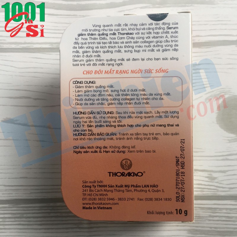 Serum giảm thâm quầng mắt Thorakao 10g