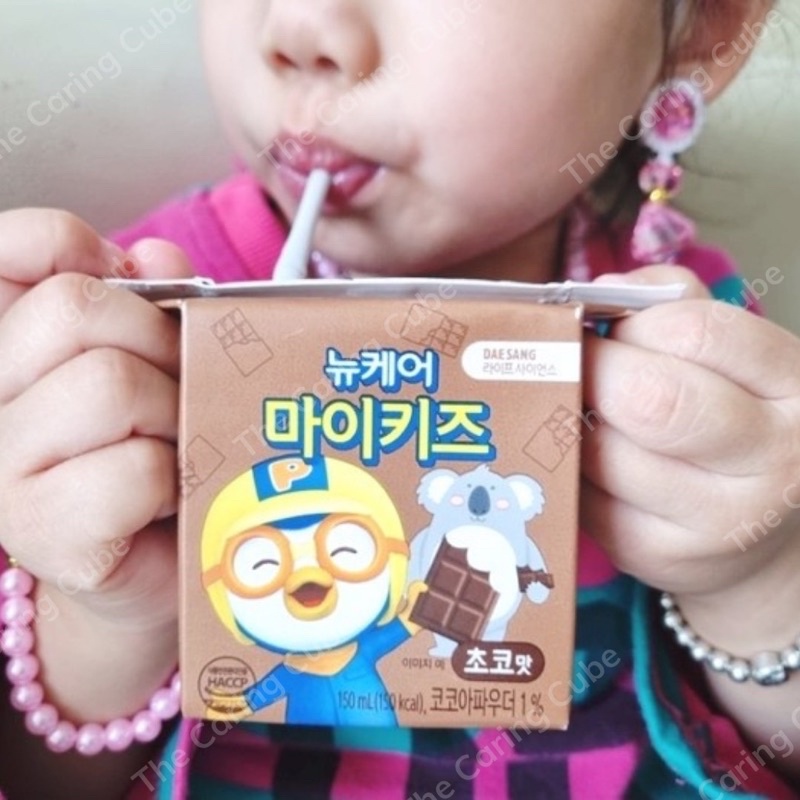 Sữa tươi DHA Pororo Daesang cho trẻ em chính hãng Hàn Quốc 150ml - The Caring Cube