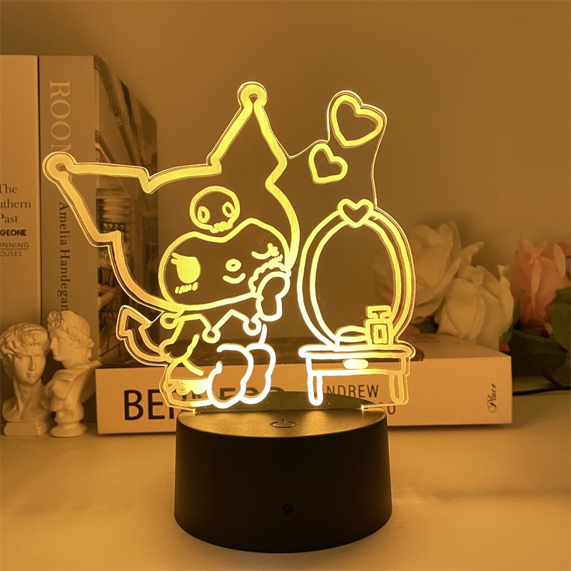 Đèn Led 3D Cổng sạc USB nhân vật Kuromi Sanrio
