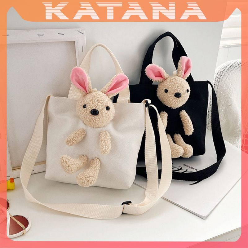 Túi tote vải canvas cỡ nhỏ đeo chéo trơn mềm đi học đẹp giá rẻ TT4