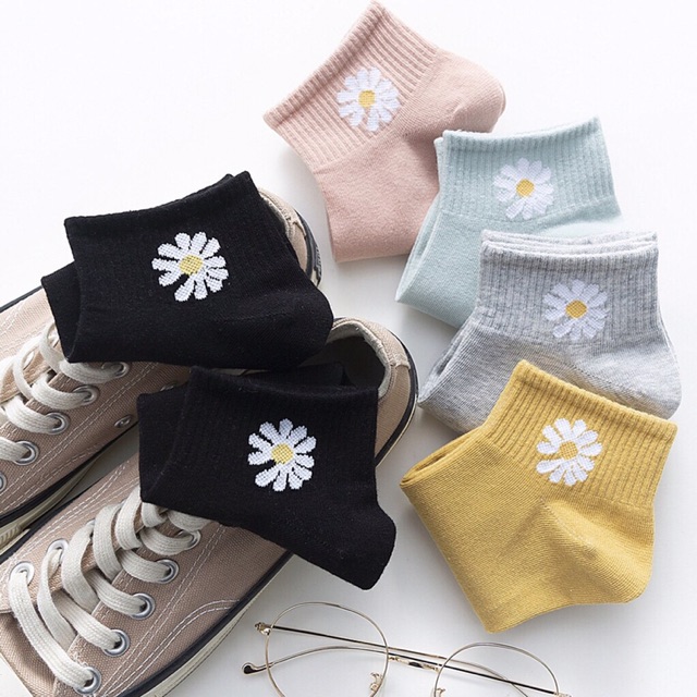 (SALE) Sét 10 đôi tất cúc họa mi