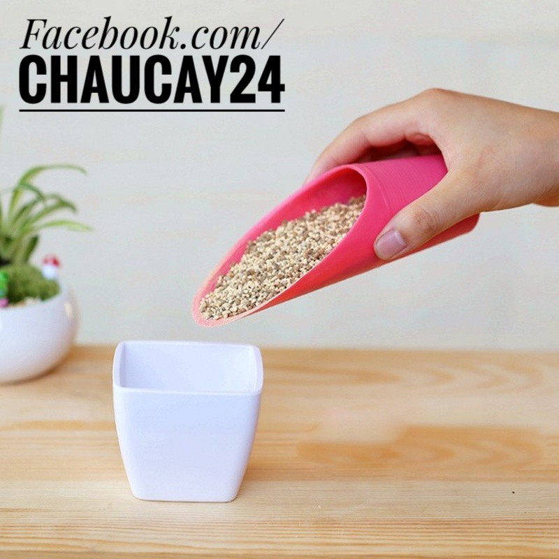 Phụ kiện Dụng cụ xúc đất nhựa trồng cây cảnh để bàn, sen đá, xương rồng, chậu cây mini