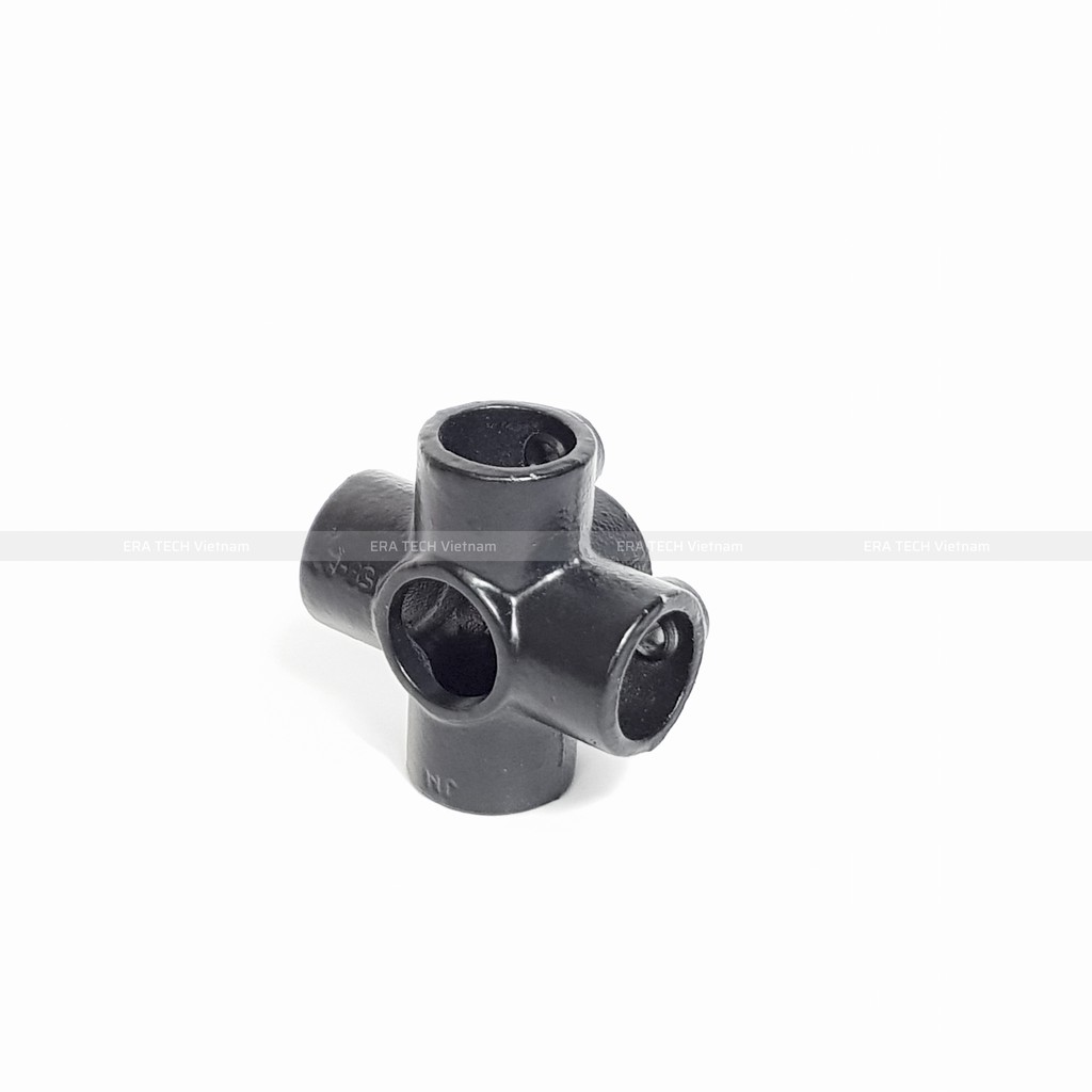 Cút nối kim loại 6 hướng đối xứng, cút nối đă năng, rắc co nối ống, khớp nối eratech ET158