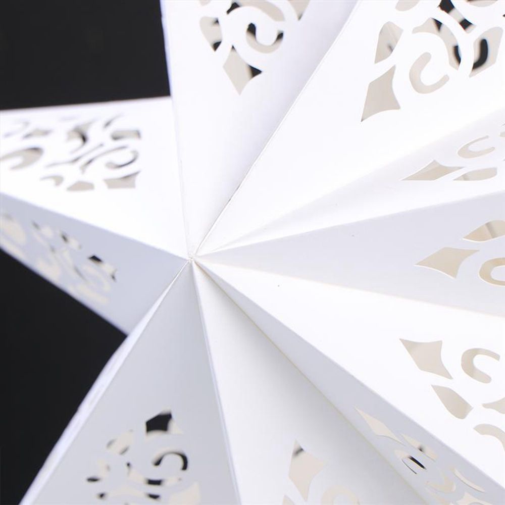 Đèn lồng giấy 45cm hình ngôi sao dùng trang trí Giáng Sinh