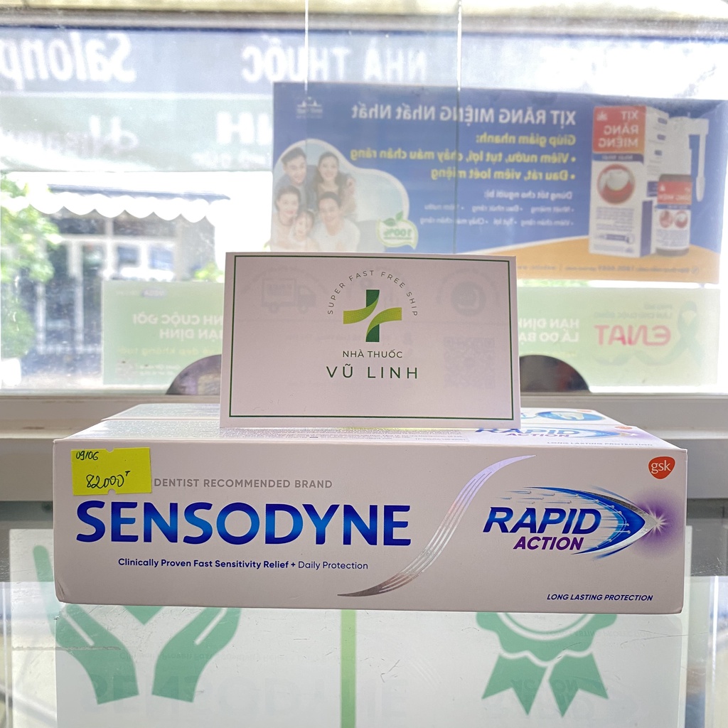 Kem đánh răng giảm ê buốt Sensodyne Repair Protect & Fresh Mint & Cool Gel & Rapid Action & Gentle Whitening