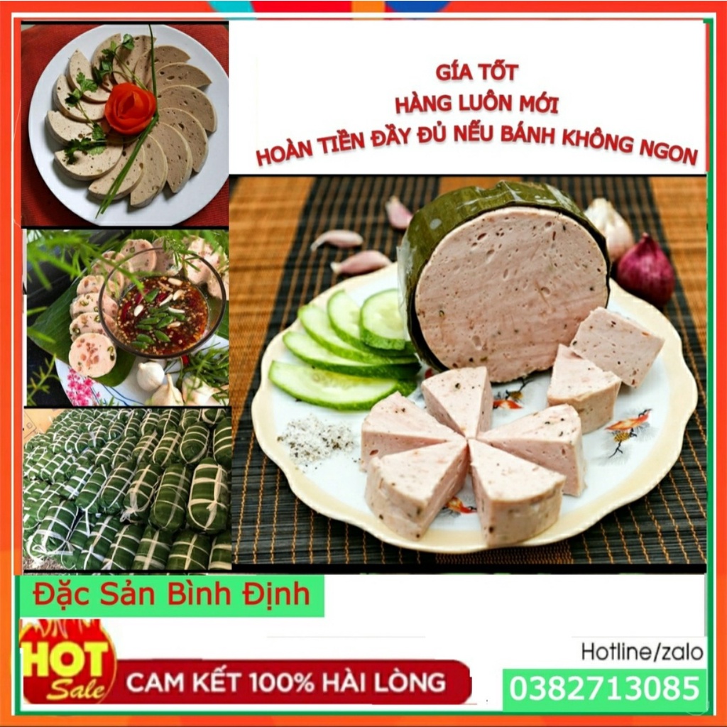 1 CÂY CHẢ LỤA CÔ TƯ BÌNH ĐỊNH (1 CÂY 500GRAM)
