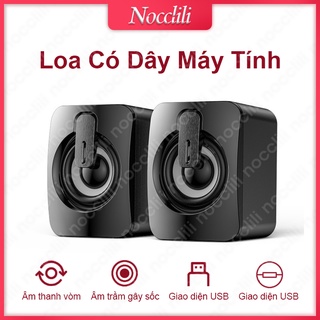 Nocclili loa máy tính để bàn loa máy tính loa siêu trầm có dây usb cho máy tính xách tay pc