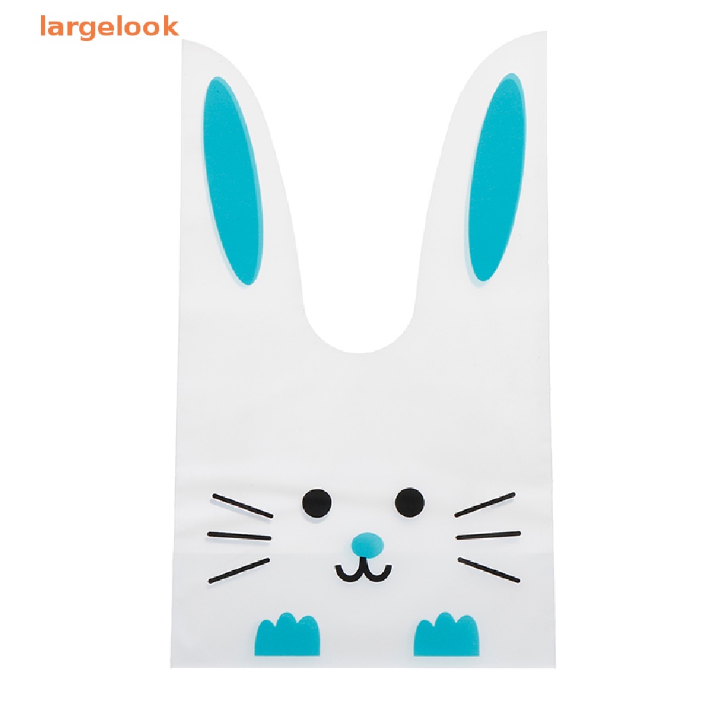 Set 50 Túi Nhựa Đựng Kẹo Hình Tai Thỏ Dễ Thương