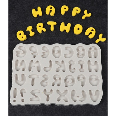 1 Khuôn Silicone Làm Bánh Hình Chữ Cái Tiếng Anh Sáng Tạo