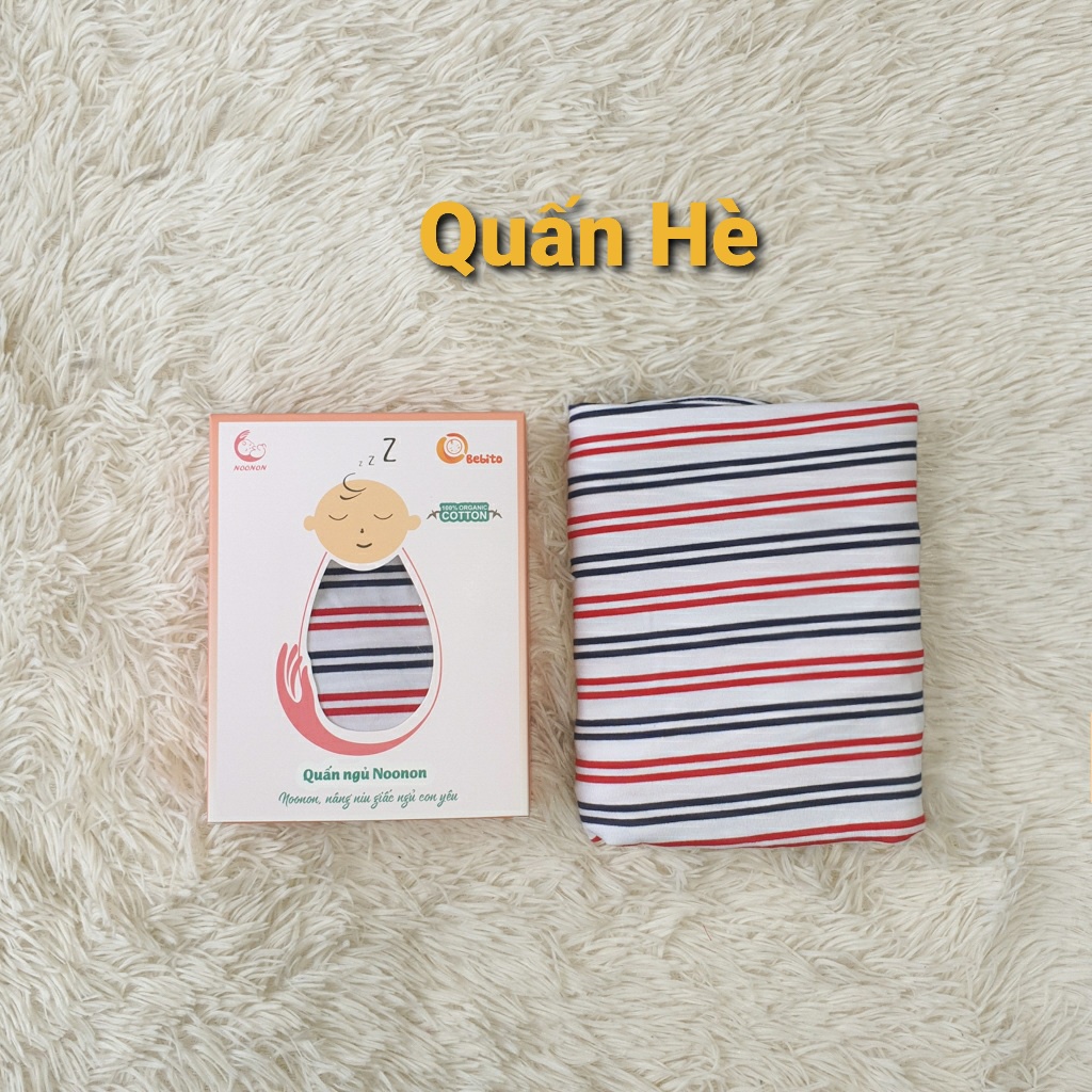 Quấn Chũn NOONON - Khăn Quấn Mùa Hè Giúp Bé Ngủ Ngon, Êm Ái Như Vòng Tay Mẹ - QC01