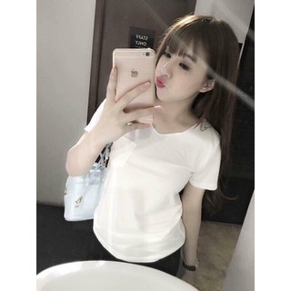 ÁO THUN TRƠN CỔ TIM TRƠN
