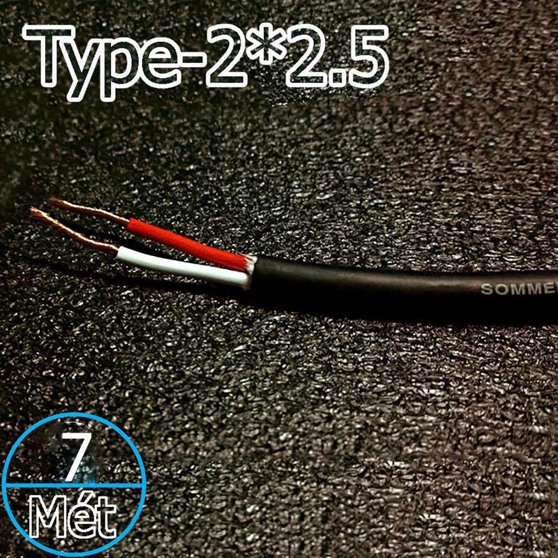 Dây loa Sommer 2 lõi SP225 2.5mm, OFC, 18AWG 7 Mét