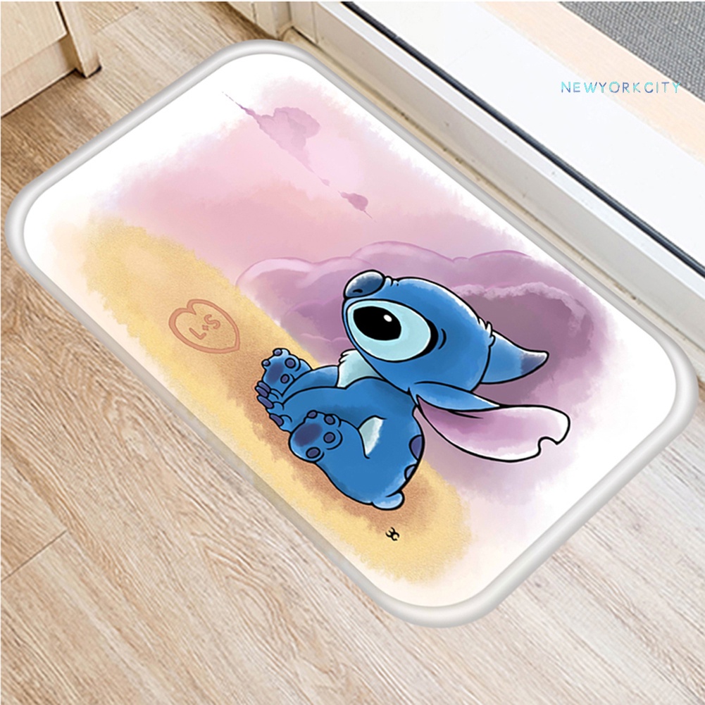 Thảm lót cửa chùi chân Chống Trượt Họa Tiết Hoạt Hình Dễ Thương