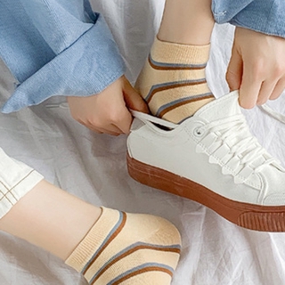 [OUYOU]Vớ Sọc Ca-Rô Xinh Xắn Dành Cho Nữ