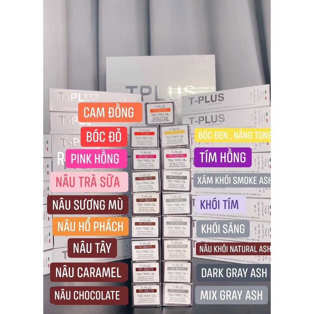 Thuốc Nhuộm Tóc Màu Hồng TPLUS 0/65 Pink Hair Dye Cream